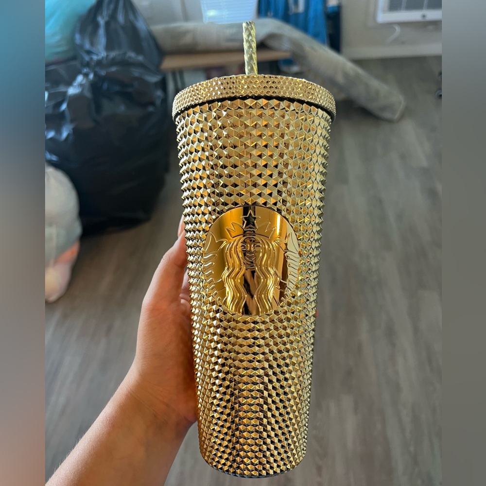 gold starbucks cup!